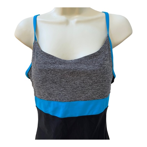 Speedo Women’s Blue and Black One Piece Swimsuit size 12 - Picture 2 of 14